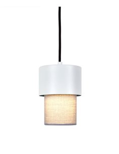 Kan XS pendant light - Luxcambra - Metal and cotonet shade, Ø 11,5 cm 2