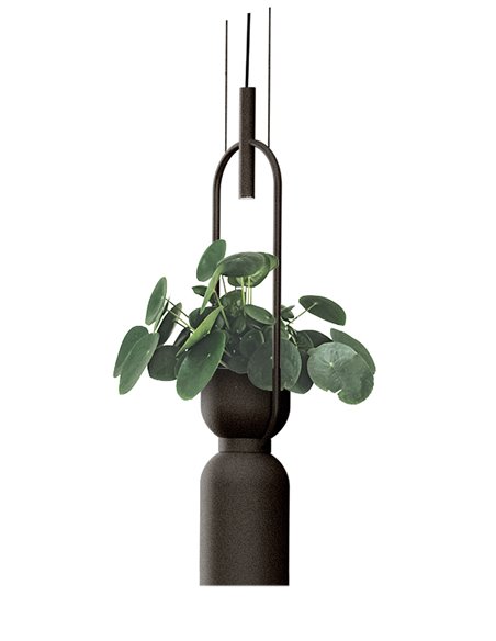 Oxygen pendant light - Luxcambra - LED pot lamp in white or black