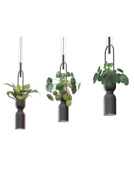 Oxygen pendant light - Luxcambra - LED pot lamp in white or black