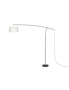 Arco wall light - Luxcambra - Reading lamp, black arch design and white lampshade 2