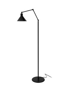 Capuchina floor lamp - Luxcambra - Black industrial style, articulating lamp 2