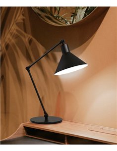 Capuchina table lamp - Luxcambra - Black articulated structure