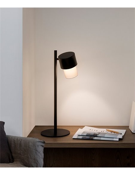 Kan table lamp - Luxcambra - Adjustable cotonet lampshade