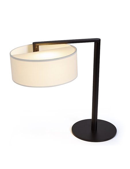 Matrix table lamp - Luxcambra - White cotonet lampshade with horizontal rotation