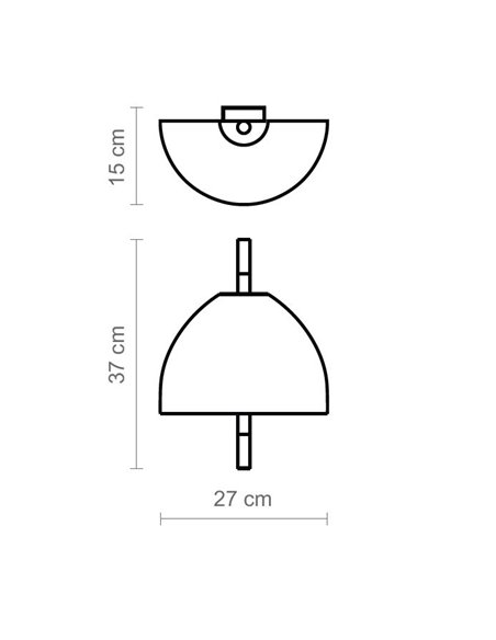 Ama wall light - Luxcambra - Hand-woven natural wicker lampshade