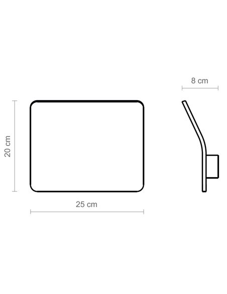 Kito wall light - Luxcambra - Oak wood lampshade, LED lamp