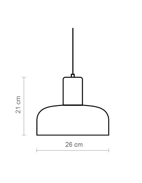 Miramar pendant light - Luxcambra - Vintage style, available in two sizes: Ø 26/35 cm