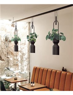 Oxygen pendant light - Luxcambra - LED pot lamp in white or black