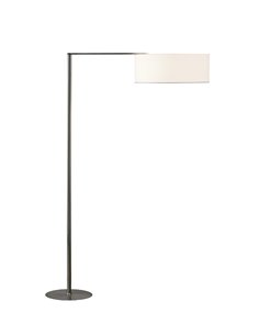 Matrix floor lamp - Luxcambra - Modern design with articulated arm, White or grey cotonet lampshade, height: 140 cm 2