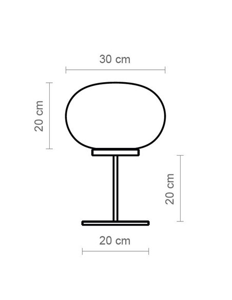 Moon table lamp - Luxcambra - Decorative ball lamp, white matt finish