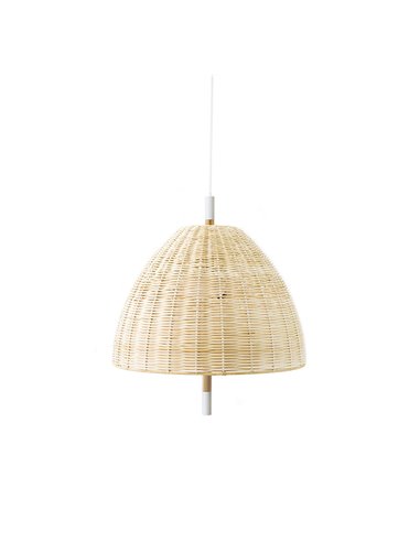 Ama pendant light - Luxcambra - Natural wicker modern light
