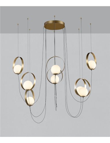 Lámpara colgante Halo 8 