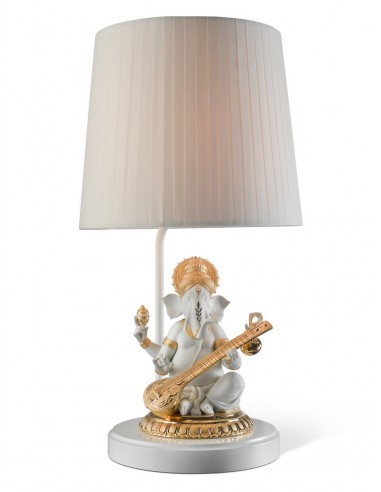 Porcelain Table Lamp - Veena Ganesha...